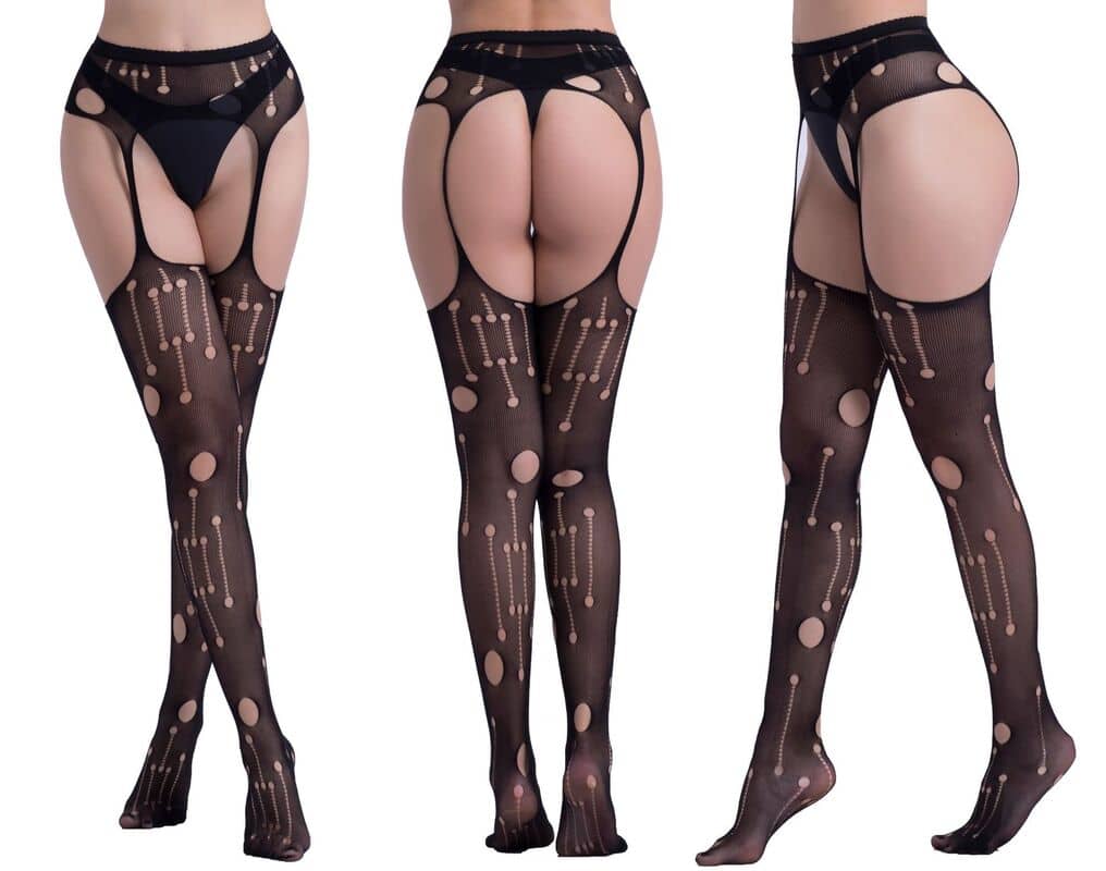 Hollow Garter Jacquard Sexy Pantyhose 6079