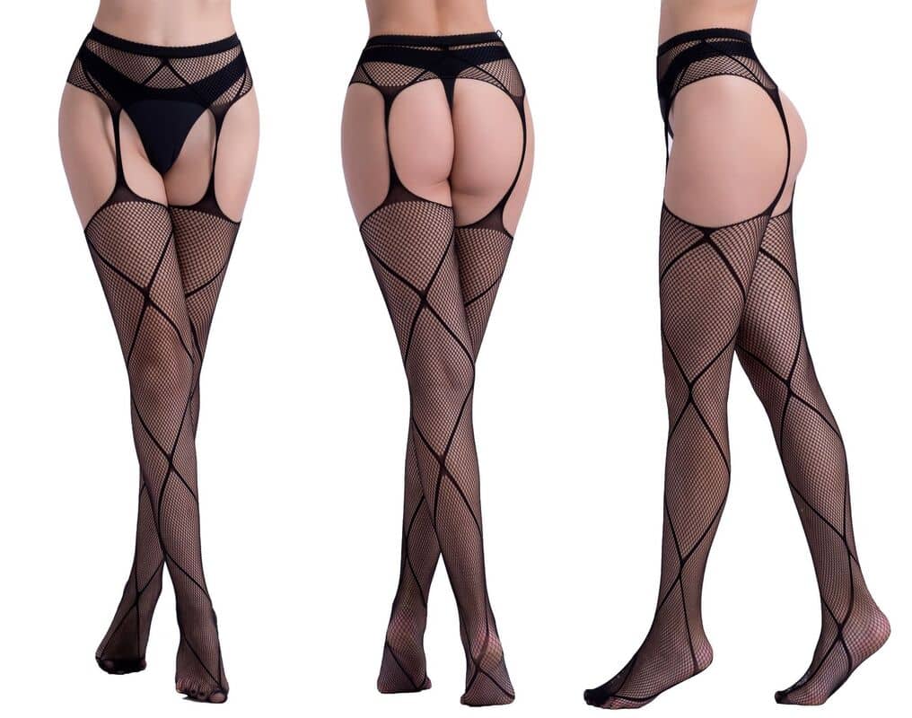 Hollow Garter Jacquard Sexy Pantyhose 6080