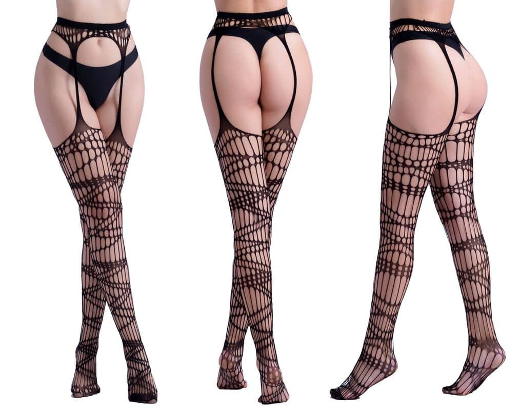 Hollow Garter Jacquard Sexy Pantyhose 6081