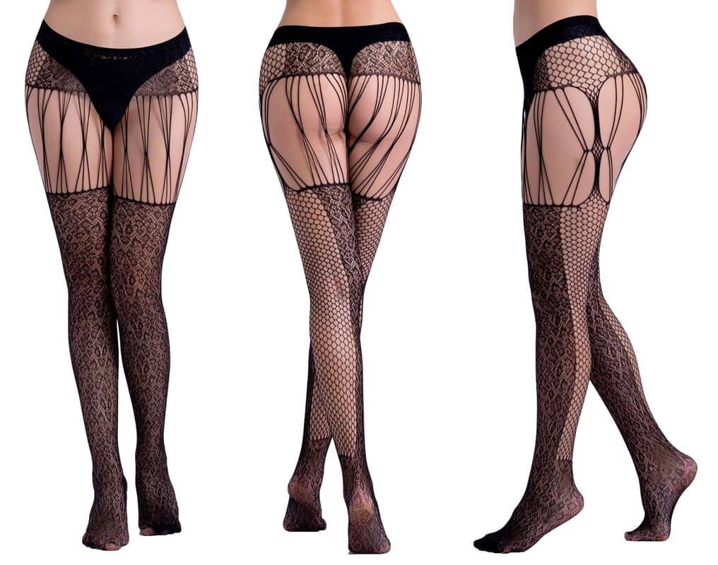 Hollow Garter Jacquard Sexy Pantyhose 6082