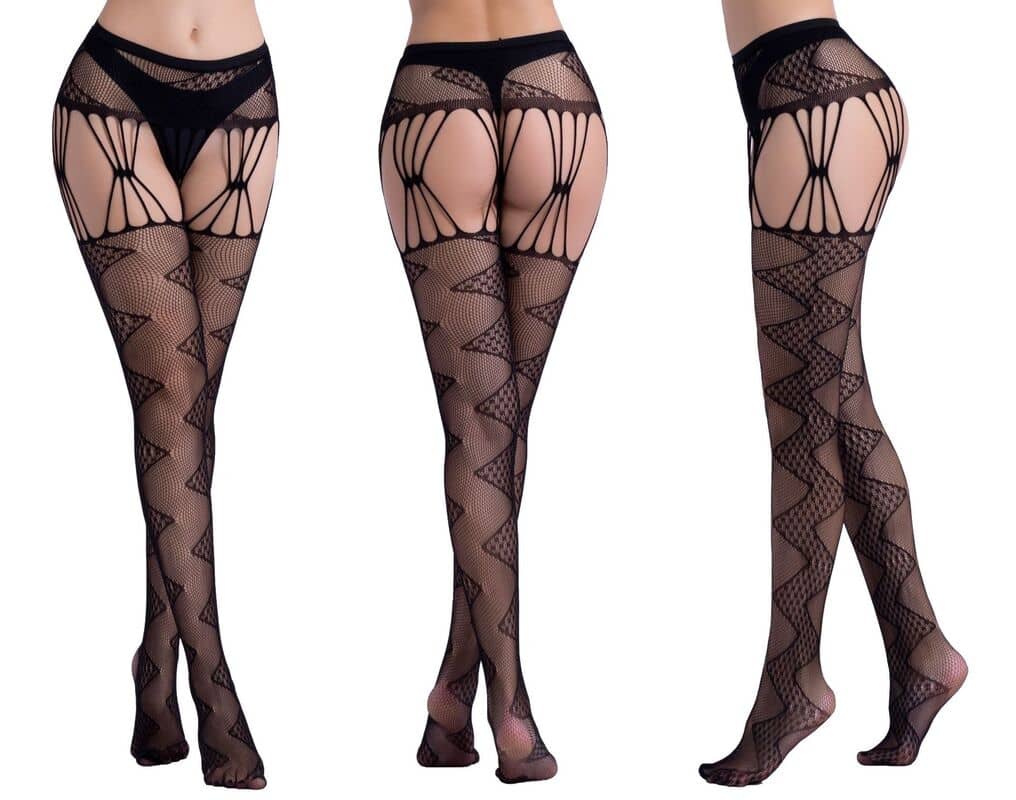 Hollow Garter Jacquard Sexy Pantyhose 6083